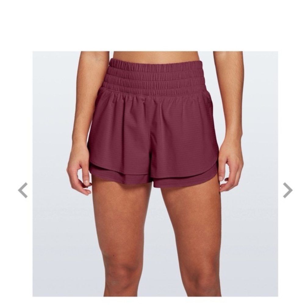 CALIA Step Up Shorts By Carrie Underwood Ripe Boysenberry Womens Size XXS
